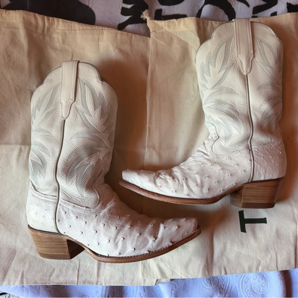 Tecovas Shoes - Tecovas The Sadie Snow Ostrich